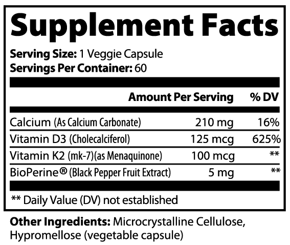 Shield Heart BioMatrix — D3 + K2 + Calcium Support