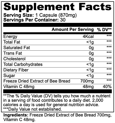 Bee Shield Vital Orbs — Bee Bread + Vitamin C