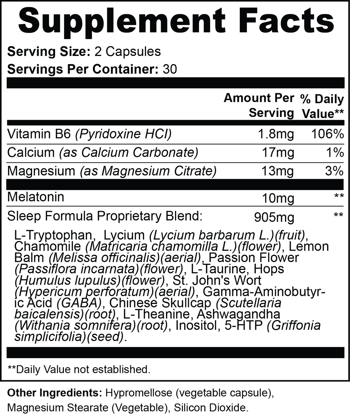 Shadow Rest — Advanced Melatonin + Botanical Sleep Support