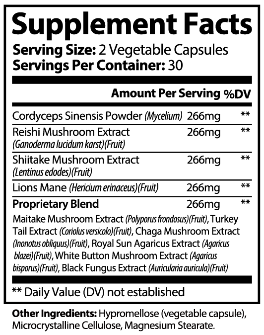 Yggdrasil MycoCore — 10-Mushroom Complex