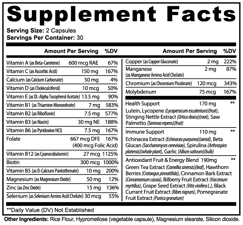 Idunn's Vitality — Complete Multivitamin + Botanical Blend